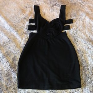 Strappy Black Mini Dress